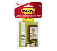 Command Picture LD86 & Frame Hanging Strips Value Pack 3VGV, 48 paia grandi, bianco