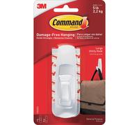 Command Store Plastic Utility Hook Large 5-Pound Capacity 4-Hooks White (3M - 17003ES - 4/Pack)