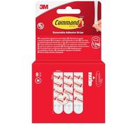 Command Strisce Adesive di Ricambio - 8 Strisce Medie (M) - Uso Generico - Per Organizzare senza Forare né Danneggiare il Muro