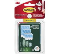 Command Strisce adesive e di ricarica assortite per esterni, confezione multipla - 4 strisce grandi (L), 4 medie (M) e 8 piccole (S) - per decorazioni e luci - adesivo da parete - da appendere senza