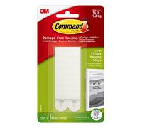 Command Strisce Appendiquadri Grandi, Set di 4 Strisce Adesive Rimovibili per Appendere Quadri, Cornici, Poster, Foto su Muro e Pareti, Senza Chiodi, Peso Fino a 7.2 Kg, 60 x 90 cm