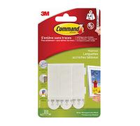 Command Strisce Appendiquadri Piccole, Set di 8 Strisce Adesive Rimovibili per Appendere Quadri, Cornici, Poster, Foto su Muro e Pareti, Senza Chiodi, Peso Fino a 1.8 Kg, Dimensione 20x25 cm