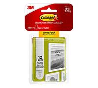 Command Strisce di montaggio per Quadri Grandi, Confezione Risparmio Contenente 12 Set, Adatte per Appendere Cornici Fino a 7,2 kg