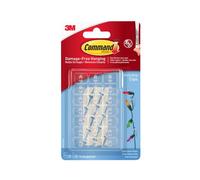 Command™ Trasparente Decorazione Clip con Strisce (Confezione 20) COM17026CLR