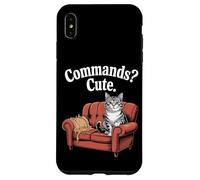 Commands? Simpatico divano per amanti dei gatti Custodia per iPhone XS Max