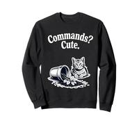 Commands? Simpatico gatto amante dei gatti Pianta gattino divertente Felpa
