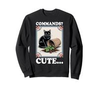 Commands? Simpatico gatto amante dei gatti Pianta gattino divertente Felpa