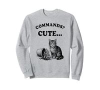 Commands? Simpatico gatto amante dei gatti Pianta gattino divertente Felpa