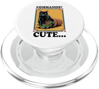 Commands? Simpatico gatto amante dei gatti Pianta gattino divertente PopSockets PopGrip per MagSafe