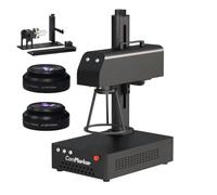 ComMarker Incisore Laser a Fibra, Macchina per Incisione Laser a Fibra Raycus B4 50W con Rotazione, Palmare da Tavolo, Supporto per Taglio Laser LightBurn per Metallo, Acciaio Inossidabile, Gioielli