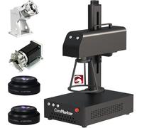 ComMarker Incisore laser a fibra, taglierina laser a fibra B4 MAX 20W portatile da tavolo con 2 rotanti, supporto per macchina per incisione laser LightBurn per metallo, acciaio inossidabile, gioielli
