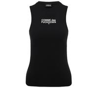 Comme Des Fuckdown Black Cotton Women Tank Top - M