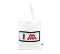 Comme des Garçons - Invader Cotton Tote Bag - - Bags - Donna - Bianco - ONE SIZE