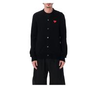 Comme des Garçons Play - Heart-Patch Wool Cardigan - - Knitwear - Uomo - Nero - S