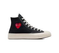 Comme des Garçons Play, ,Shoes ,Uomo ,Nero ,39 1/2 EU Sneakers con stampa cuore in cotone