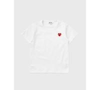 Comme des Garçons Play TEE RED EMBLEM KNIT Tees white in taglia:Age 1-2 | EU 74-92