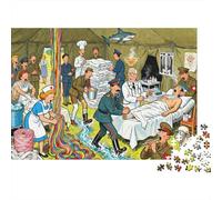 Commedia dell'ospedale di campo degli errori Puzzle in Legno Impermeabile DIY Puzzles Da 1000 Pezzi Regali Per Adulti Impossibili Giochi Di Impegnativi