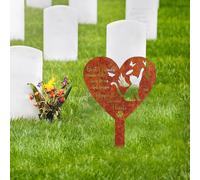 commemorativa a forma di cuore, commemorativa in ricordo, lapide per balcone,