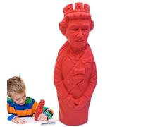 commemorativa della regina Elisabetta II - Statuetta da collezione souvenir ornamento reale giocattolo con a, miniatura storica | Progettato per i premi di classe, i presenti