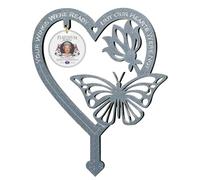 commemorativo a forma di cuore a forma di farfalla, ornamento commemorativo da giardino con parole per interni, esterni, giardino, , casa, stanza