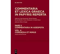 Commentaria et lexica Graeca in papyris reperta (CLGP), Volum (Copertina rigida)