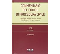 Commentario del codice di procedura civile vii tomo secondo: Vol. 7/2