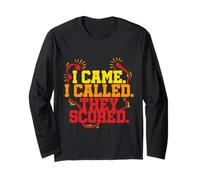 Commentatore Di Annunci Sportivi I Came I Called They Scored Maglia a Manica