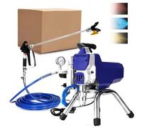 Commercial Airless Paint Sprayer 2200W Electric Painting Machine for Home Interior Exterior Wall Spraying(220V)