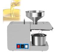 Commercial Cold Press Oil Machine 820W/1100W, 5-9kg/h Output, Dual Hot