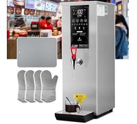 伟 祥 Commercial Hot Water Dispenser, 60L per Hour, 25L Large Capacity, 1000W Electric Instant Hot Water Dispenser, Temperature Adjustable, Countertop, Step-by-Step Fast Heating, Stainless Steel