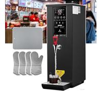 伟 祥 Commercial Hot Water Dispenser, 60L per Hour, 25L Large Capacity, 1000W Electric Instant Hot Water Dispenser, Temperature Adjustable, Countertop, Step-by-Step Fast Heating, Stainless Steel