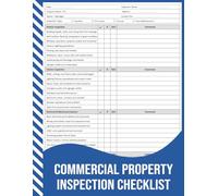 Commercial Property Inspection Checklist: Routine, Pre-Lease, Annual, and Post-Maintenance Inspection Record for Office Buildings and Commercial Facilities.