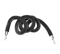 Commercial Queue Divider Braided/Crowd Control Rope,Twisted Stanchion Velvet Rope, for Hotel Celebration(Black,0.9m/3ft/36inch)