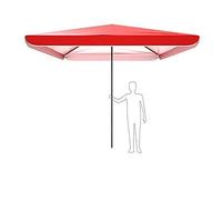 Commercial Rainproof Parasol Two-in-One Patio Outdoor Garden Large Square Beach Umbrella Suitable for Swimming Pool Shops 3x3 M