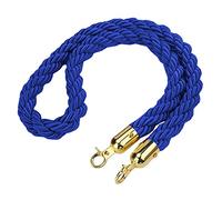 Commercial VIP Queue Barrier Rope/Hanging Crowd Control Rope,Hemp Heavy-Duty Twisted Stanchion Rope, for Bank Hotel Hospital(Blue,2.7m/9ft/106inch)