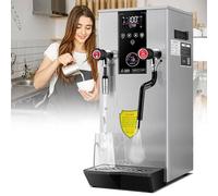 Commerciale Schiumalatte, 12l Multiuso Completamente Automatico Macchina per Schiumare L'acqua Bollente a Vapore, Macchina per Schiumare Il Caffè Elettrica, Macchina per Schiumare per Caffè Silver
