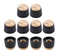 Commercio all'ingrosso 10PCS Alluminio Plastica Puntatore Manopola Cap Per Marshall Chitarra Effetto Pedale Overdrive 1/4 "Ottone Inserto Accessorio