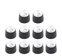 Commercio all'ingrosso 10PCS Alluminio Plastica Puntatore Manopola Cap Per Marshall Chitarra Effetto Pedale Overdrive 1/4 "Ottone Inserto Accessorio