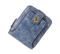 Commercio Estero Nuovi Uomini Breve Multi Funzionale Denim Tessuto Orizzontale Cerniera Portafoglio Nota 9 Cassa Del Raccoglitore, Blu, Taglia unica