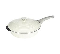 Commichef All in One Padella, crema, alluminio pressofuso, con coperchio, antiaderente, adatta per friggere, grigliare, soffriggere e molto altro, 28 cm, XP-ALL28CR