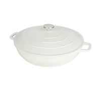 Commichef XR-L32CR - Casseruola bassa in alluminio pressofuso, 32 cm, adatta per forno e tutti i tipi di piano cottura, perfetta per stufati e casseruole, crema