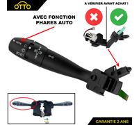 Commodo Luci Com2000 Commutatore Levetta Nero per 206 307 406 96605602XT 6242A7