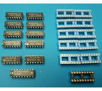 COMMODORE 64 C64 REPAIR KIT 8pcs RAM 4164 + 2pcs 74LS257 + AM9114 + socket Augat