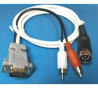 Commodore 64 video cable C64 ULTIMATE DB9 + Audio + DIN8 262° 1084S (NEW)