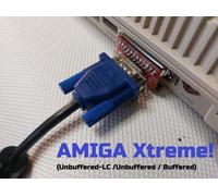 Commodore Amiga 500 600 1200 2000 3000 4000 DB23 RGB video VGA adapter NEW
