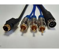 Commodore C64 C128 High Quality S-VIDEO & Composite Video Cable TV Lead DELUXE