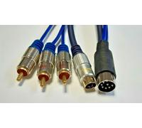 Commodore C64 C128 High Quality S-VIDEO & Composite Video Cable TV Lead PREMIUM