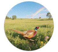 Common Pheasant 1000 Pezzi Puzzle Circolare Alta Difficoltà Per Esperti Risoluzione Problemi Migliora Concentrazione Bird Decorazione Elegante Idea Regalo 1000pcs (67.5x67.5cm)