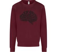 Common Sense Divertente Sarcasmo Brain Slogan Uomo Felpa