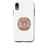 Common Sense is a Rare Flower Humor Design Custodia per iPhone XR